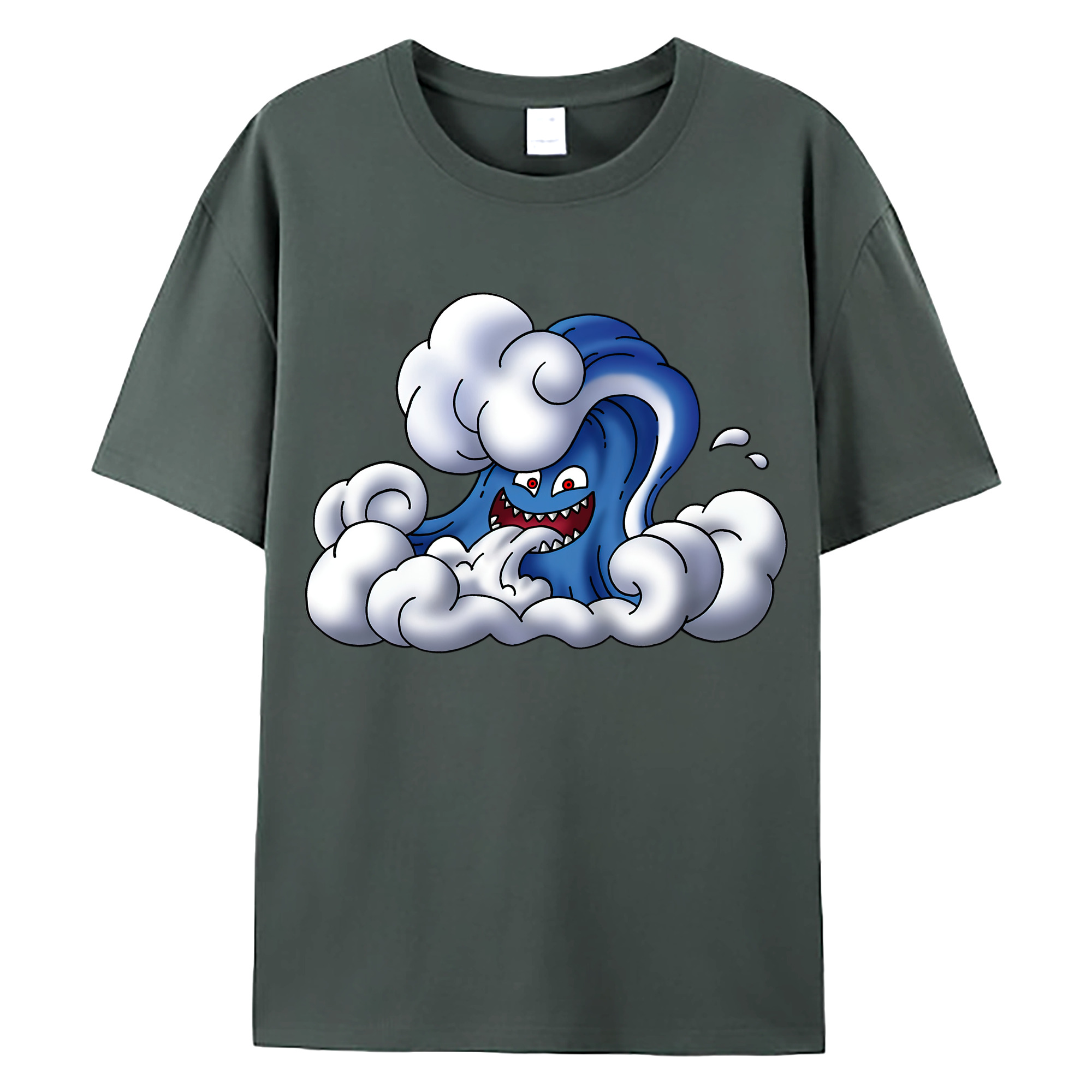 （画像用） ドラゴンクエスト Doragon Kuesuto Dragon Quest 綿100％ メンズ半袖Tシャツ｜肌触りやわらか＆通気性